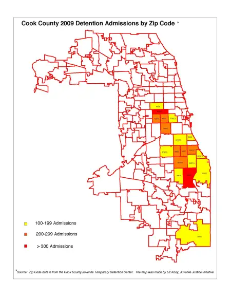 Il Cook County Zip Code Map